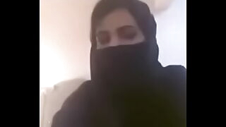 Arab Girl Showing Chest on Webcam