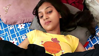 Indian Boy sucking teen stepsister pussy cannot thumb one's nose at cum in mouth